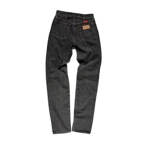 Wrangler Women’s High Rise Jeans 14MWZBX Made in USA Gray Washed Black 9x34